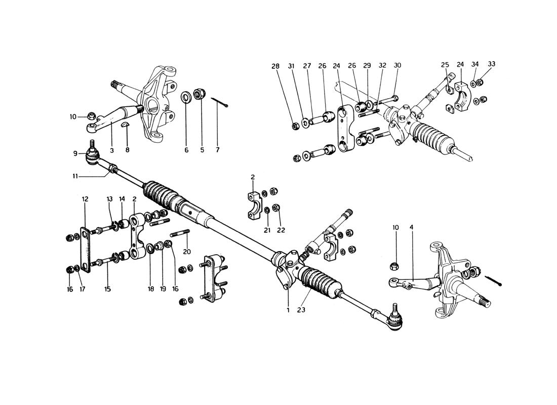 STEERING BOX AND LINKAGE
